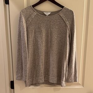 Market & Spruce Heathered Knit Top